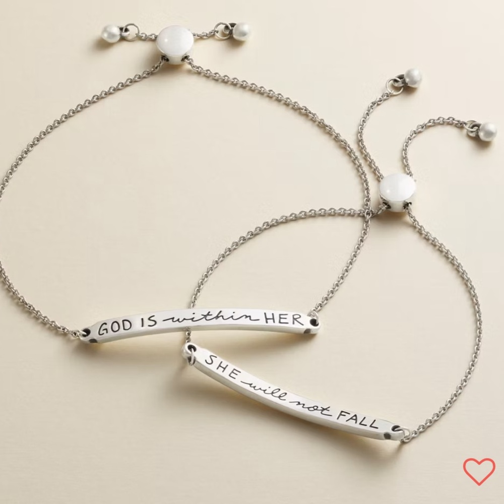 James Avery God is Within Her Slider Bracelet